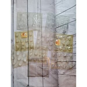 Plastic Candy Molds Lot Of 9 Assorted shapes Themes